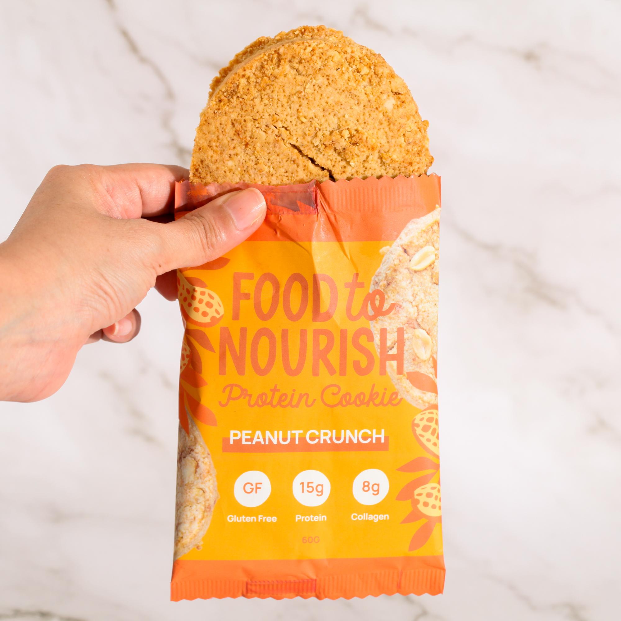 Protein Cookie Peanut Crunch - Food to Nourish x 12